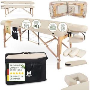 Inklapbare en Verstelbare Massagetafel met Ergonomische Hoofdsteun - Extra Brede Houten Massagetafel voor Professionele Behandelingen