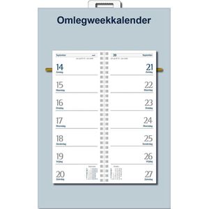 Castelli omleg weekkalender op schild 2022