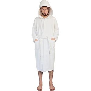 Luxe dames badjas met capuchon - 100% Egyptisch katoen - handdoekjas voor spa en vakantie