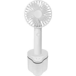 FlinQ Draagbare Ventilator Dockingstation - Handventilator - Tafelventilator - Satiefventilator - Vijf windsnelheden - Wit