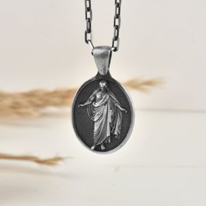 Jesus Resurrection geloofsketting als kerstcadeau Oxidized 20 inches