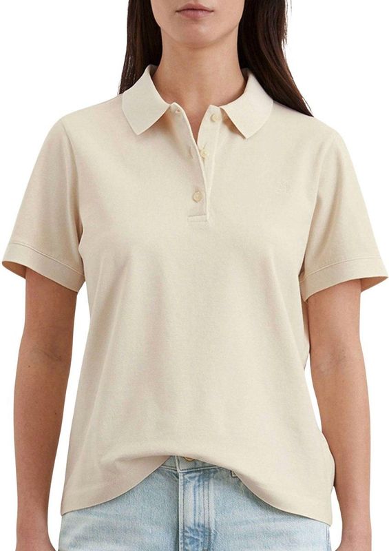 Marc O'Polo - Poloshirt - Effen - Katoenmix - Regular Fit - Korte Mouwen