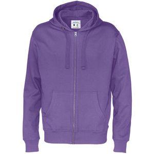 Cottover HOODIE FULL ZIP MAN - GOTS GECERTIFICEERD 141010 - Paars - L