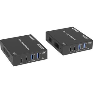 SpeaKa Professional - SP-USBE-820 - KVM-extender - Zwart - 7 + 1 Poorten