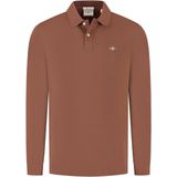 Gant Shield Piqué Rugger Longsleeve Polo Heren - Maat L