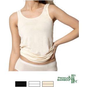 Bamboe dames shirt – tank top – champagne – 2 paar – maat XL