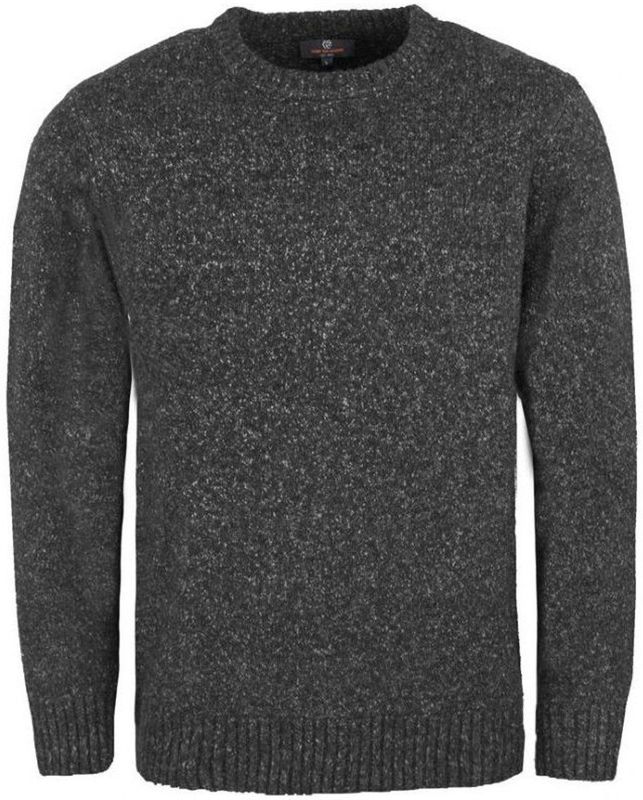 INDICODE JEANS Trui 'Gro'  zwart gemêleerd