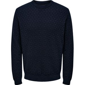 ONLY & SONS ONSKALLE REG 12 STRUC CREW KNIT NOOS Heren Trui - Maat XL