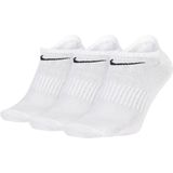 Nike Everyday Lightweight Ankle Sokken Sportsokken - Maat 43-46 - Unisex - wit/zwart Maat 42-46