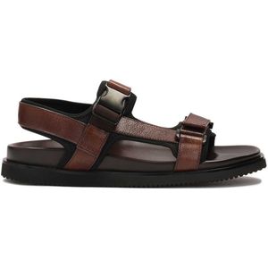 Sandalen - Bruin - Graanleer - Verstelbare Banden