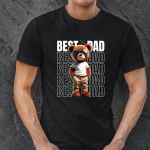 Heren T-shirt- Best Dad- maat S- Vaderdag tip- Verjaardag vader- Zwart T-shirt- Verjaardag pap.