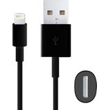 hoge kwaliteit USB Sync Data / laad Kabel voor iPhone 6 / 6S & 6 Plus / 6S Plus, iPhone 5 & 5S & 5C, iPad Air, 1m(zwart)