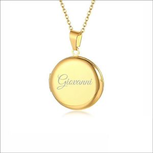 Fotohanger Met Ketting En Naam Gravering - Giovanni