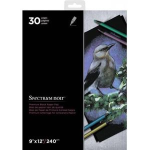 Spectrum Noir Premium Zwart tekenblok 9'x12' (22.9x30.5 cm)