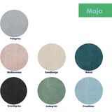 Badmat, 80 x 50 cm, Polyester, IJs Blauw - Kelas-sMaja