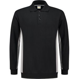 Tricorp 302003 Polosweater Bicolor - Zwart/Grijs - 6XL