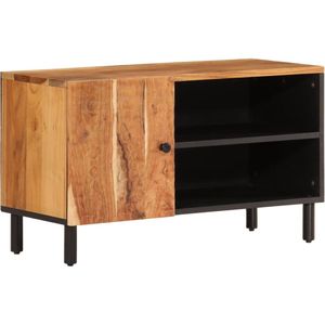 vidaXL Tv-meubel massief acaciahout 80x33x46 cm Tv-meubel - Acaciahout Meubilair - Houten Tv-standaard - Salontafel - Livingroom Furniture