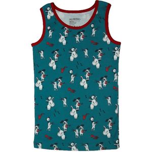 Onderhemd Tanktop jongens - Muzikanten - Organisch biokatoen - 140/146 - 9/11 jaar