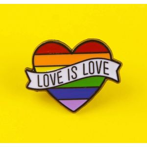 Broche Love is Love - Rainbow heart