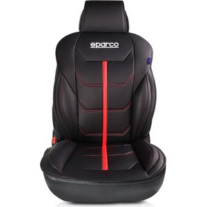 Sparco Autostoelhoes Zwart / Rood - per Stuk - Autostoel kussen