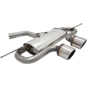 RVS Sportuitlaat R32 Look Zilver - VW Golf 5 / VW Golf 6 - Viking Choice