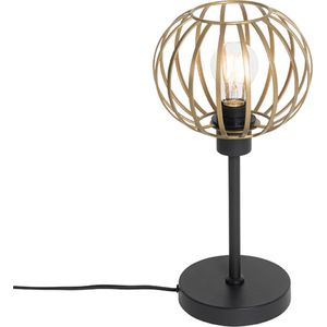QAZQA johanna - Design Tafellamp - 1 lichts - H 400 mm - Goud/messing - Woonkamer | Slaapkamer | Keuken