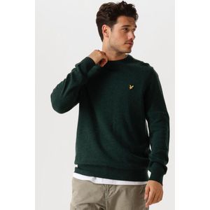 Lyle & Scott Lambswool Blend Crew Neck Jumper Truien & Vesten Heren - Sweater - Hoodie - Vest- Groen - Maat XS