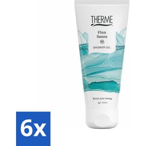 6 x Therme - Finn Sauna Fresh - Douchegel - Verfrissend - Verzorgend - 200ml - Douchegel - Eucalyptus - Menthol - Verfrissend - Verzorgend