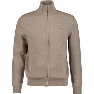 GANT - Gebreid Vest - Donkerbeige