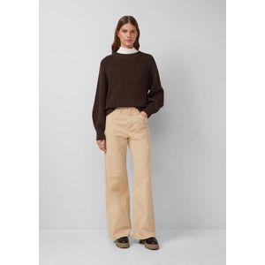 s.Oliver - Wijde Jeans - Beige - Five-Pocketsstijl