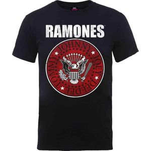 Ramones - Red Fill Seal Heren T-shirt - S - Zwart