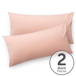 Blumtal - Set Van 2 Kussenslopen - Superzachte Premium Jersey Kussenhoes - 100% Katoen - 40 x 60 cm - Roze