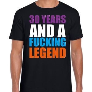 30 year legend / 30 jaar legende cadeau t-shirt zwart heren -  Verjaardag cadeau / kado t-shirt L