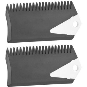 Allecto Plus - Wax Kam Set voor Surfboard en Skimboard, PVC Kam en Schraper - 2 Stuks
