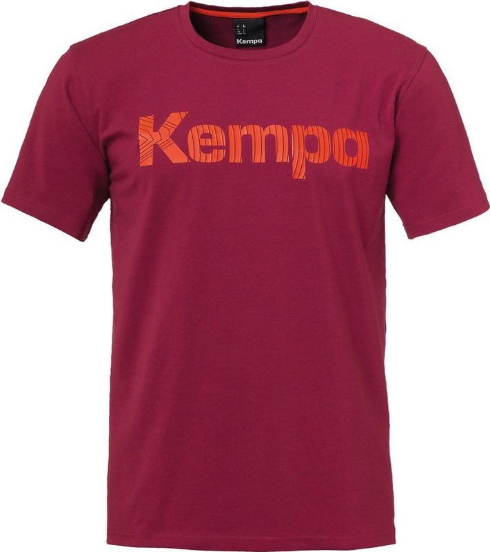 Kempa - Sportshirt Graphic - Dieprood - Kinder