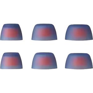 Ibley Siliconen oortips voor JBL Tune 230NC & JBL Live Pro+ blauw - Siliconen Earplug - S/M/L formaat - 3 paar - 3 maten - JBL Tune 230NC oortips - JBL Live Pro+ oortips