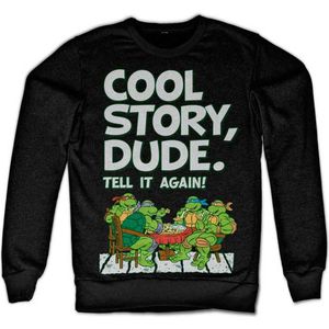Teenage Mutant Ninja Turtles Sweater/trui -L- Cool Story Dude Zwart