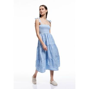 Maxi-lengte Gelaagd Spaghettikleid
