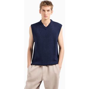 Armani Exchange 6dzm1g_zm1lz Gebreid Vest Blauw XL Man