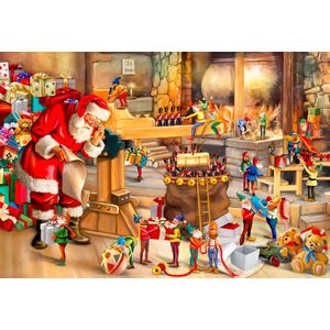 Santa's Workshop puzzel in hout 750 stuks