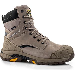 Buckbootz - Tradez - Hoge Veterschoen - Stone - Runderleder - Waterdicht