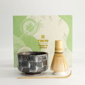 Tokyo Design Studio - Matcha set - Matcha klopper - Matcha Starterkit - Naruto Bruin - 13x7cm - 4-delig