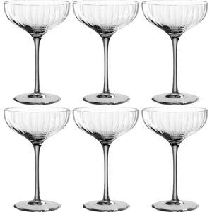 Leonardo Poesia Champagne coupe 260ml grijs - set/6