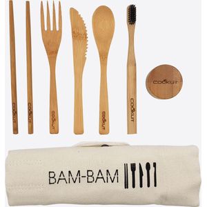 COOKUT Bamboo Bamboo Meal Kit with Toothbrush