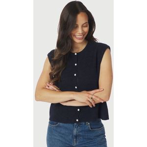 Neo Noir - Everest Knit Vest - 164870 - 141 Navy