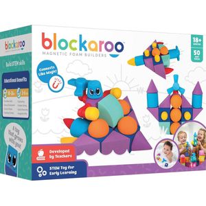 Blockaroo builders box-magnetisch speelgoed-peuter speelgoed-speelgoed 3 jaar/4jaar/5jaar- speelgoed jongens en meisjes- badspeelgoed