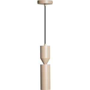 ETH Pencil Hanglamp mat zand 2xGU10 ex.bulb H35cm + 200cm kabel los schakelbaar