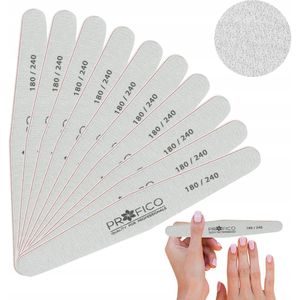 Nagelvijl Ellipse Grijs 180/240 Set van 10 stuks manicure pedicure
