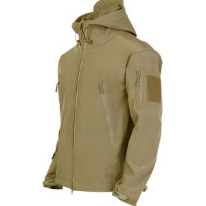 Soft Shell Tactical Army Jack - Heren Outdoor Jas - Beige - 2XL