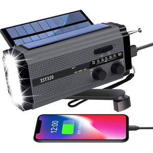 Radio - Noodradio - Weerradio - Radio voor Noodgevallen - Nood - Muziek - Nieuws - Noodpakket - Rampen - Praktisch - Zonneenergie
